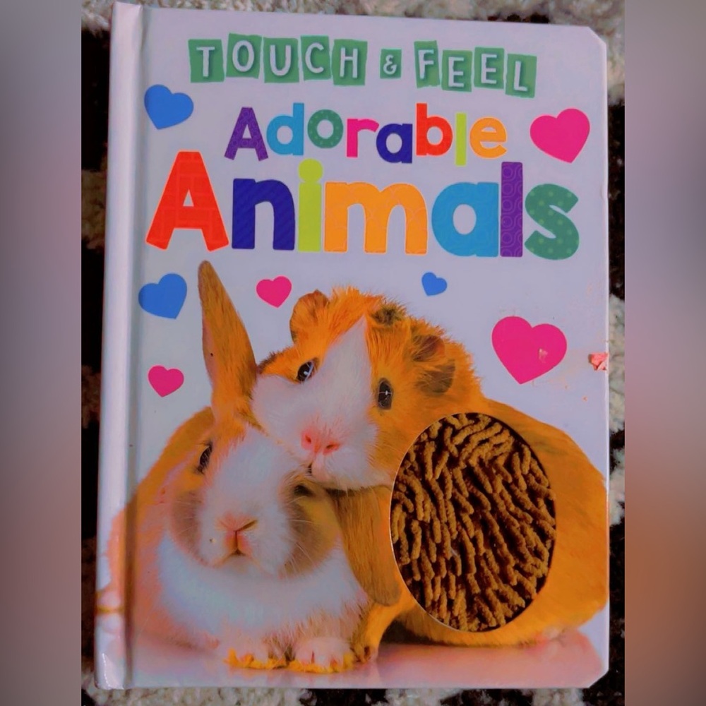 Adorable Animals Touch & Feel Small Pets Book - White